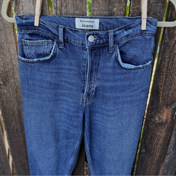 Reformation Jeans Serena High Skinny Jeans In Kasai Wash Sz 25 - Picture 7 of 16